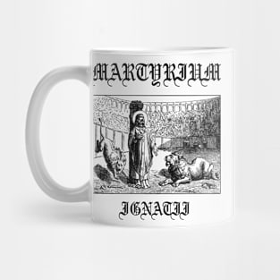 Martyrium Ignatii Saint Ignatius of Antioch Martyr Gothic Icon Mug